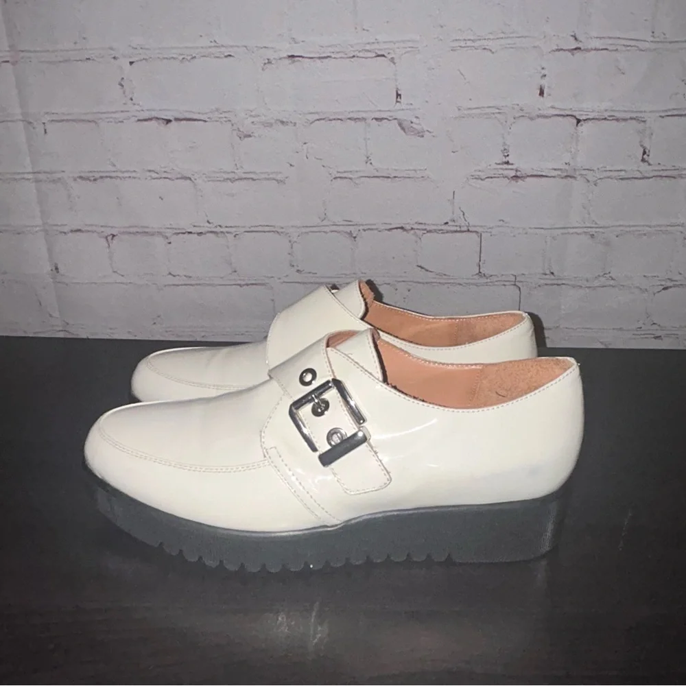 Aquatalia Patent‎ Leather Buckle Loafers women’s size 7